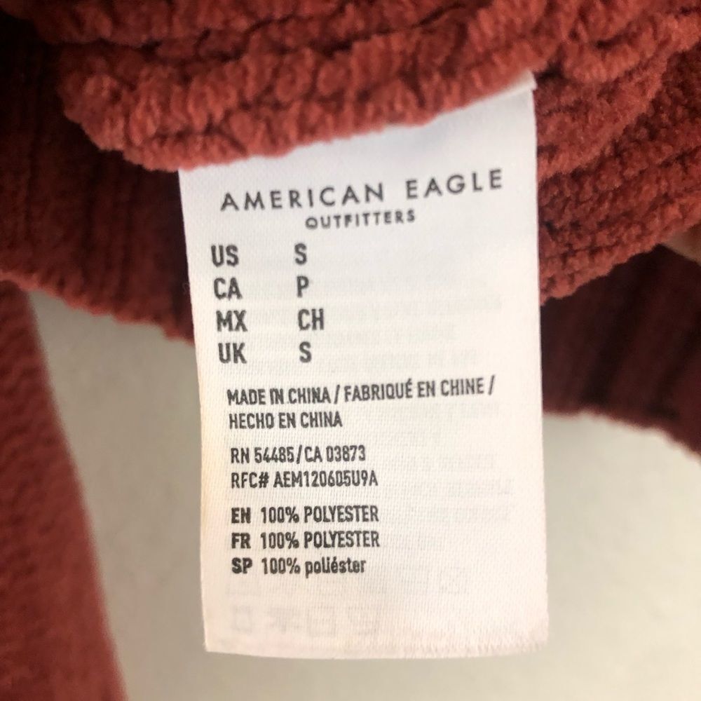 Ae Rust Color Impossibly Soft Cable-Knit Sweater … - image 7